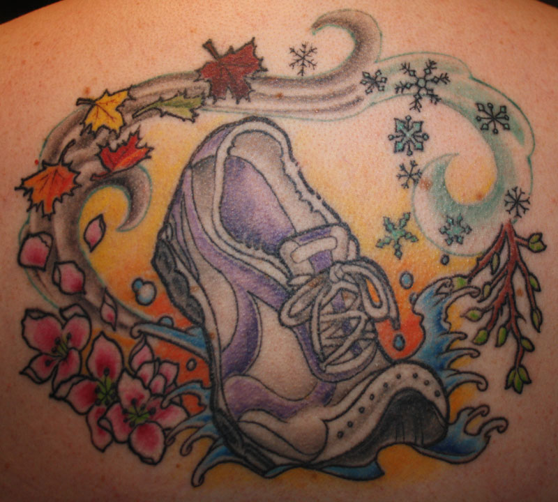 running tattoos photo gallery