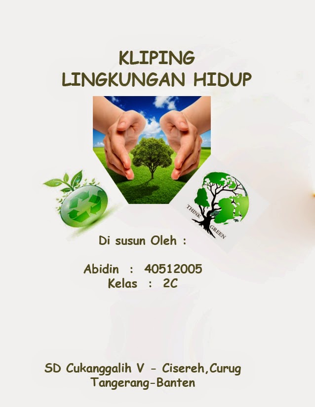 Contoh Cover Kliping Lingkungan Hidup  MUMINET