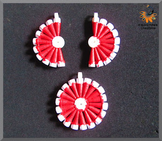 kalanirmitee: paper quilling-quilling ideas-quilled earrings-quilled jewelry-paper beads-paper jewelry- quilling tutorial