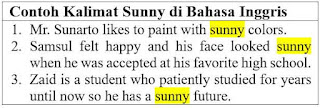 30 Contoh Kalimat Sunny di Bahasa Inggris dan Pengertiannya