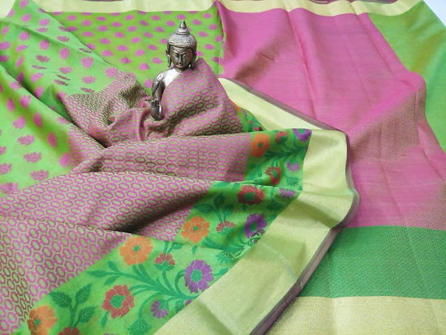 handloom banarasi pure cotton silk sarees 