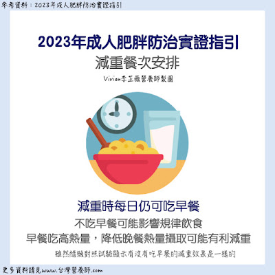 台灣營養師李芷薇Vivian【臨床懶人包】2023年台灣成人肥胖防治實證指引—摘錄飲食與運動建議（含報告用圖）