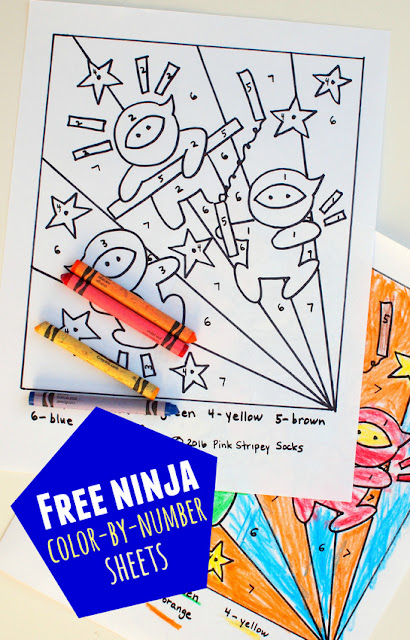 Free Printable Ninja Coloring Sheet!