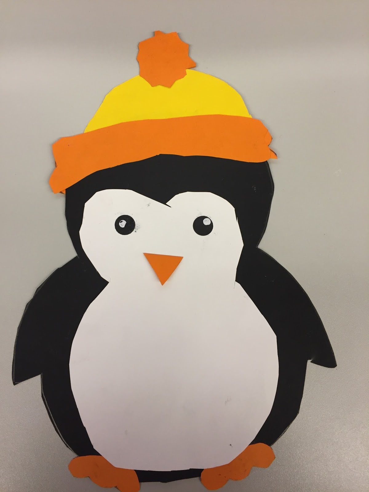 KLASSENKUNST: Fensterdeko: Pinguin & Freebie