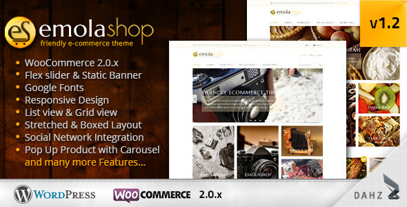 EmolaShop - A Friendly Wordpress eCommerce Theme - WooCommerce eCommerce