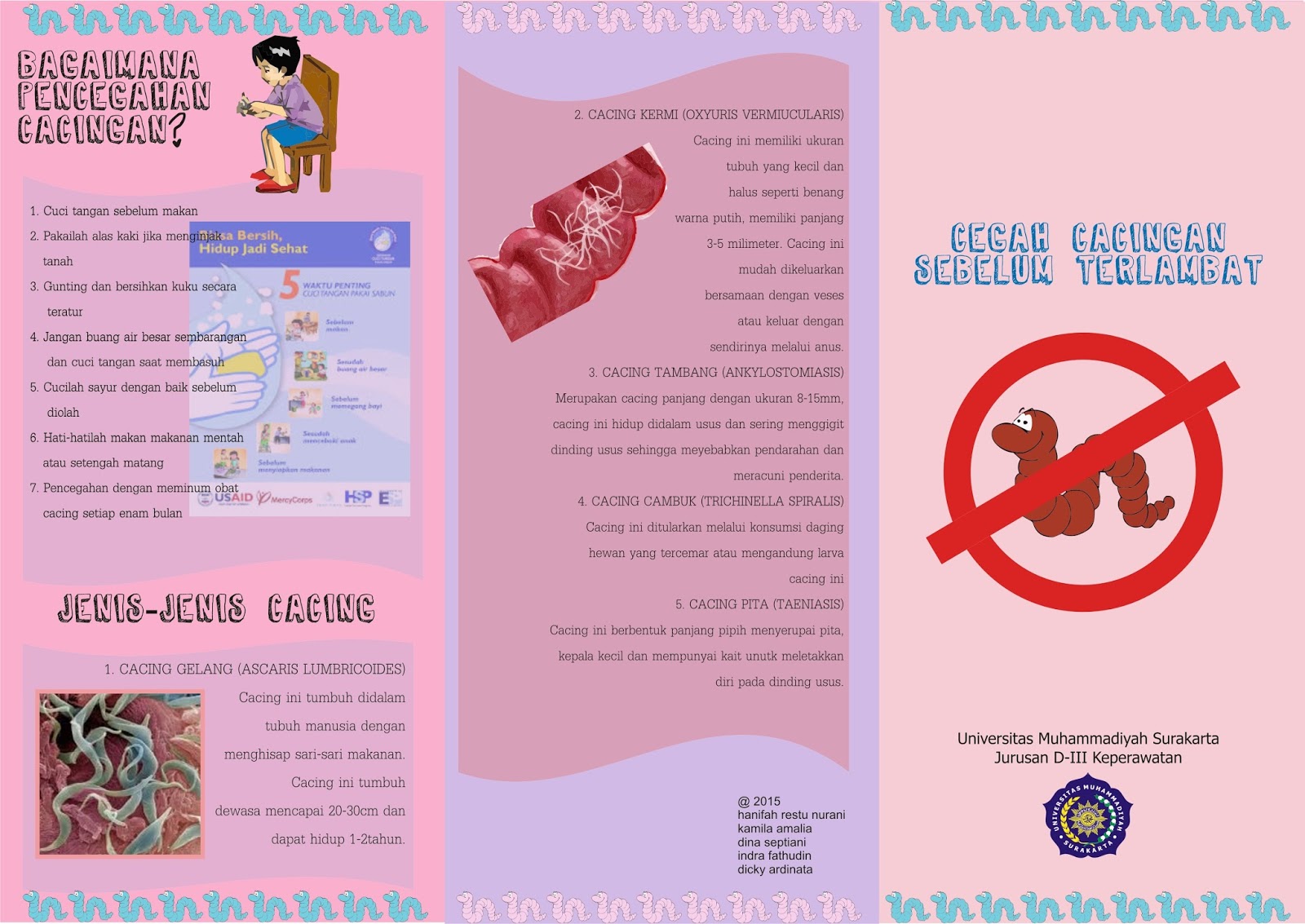 Leaflet Tentang Cegah Cacingan Pada Anak HELLOOOO