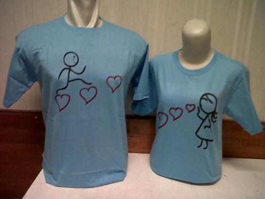 Contoh Desain  Kaos  Kaos  Couple  Tshirt