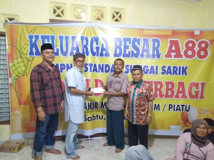 Santuni Anak Yatim, A88 SMP N 1 Standar Sungai Sariak Berbagi dan Peduli