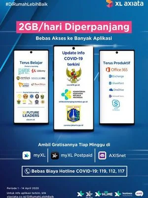 DUKUNG PEMERINTAH LAWAN CORONA INTERNET DIGRATISKAN OLEH PROVIDER JARINGAN