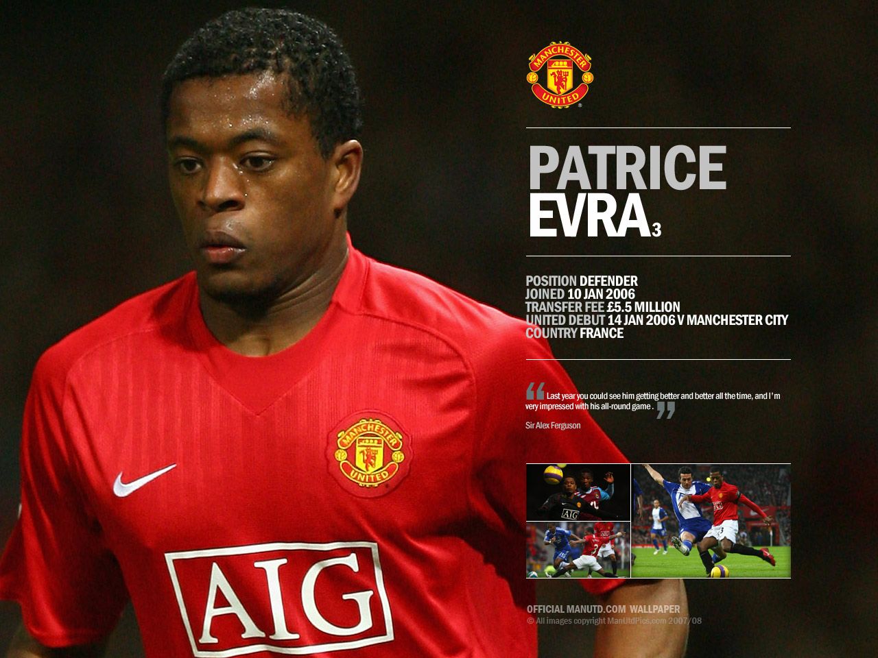 wallpaper free picture: Patrice Evra Wallpaper 2011