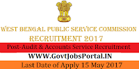 West Bengal Public Service Commission Recruitment 2017– 153 Audit and Accounts Service Recruitment Examination