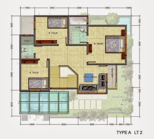 Desain Rumah  Minimalis  Modern 2  Lantai  Kumpulan  Gambar  