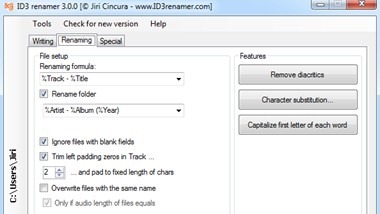 Free MP3 ID3 Tag Renamer
