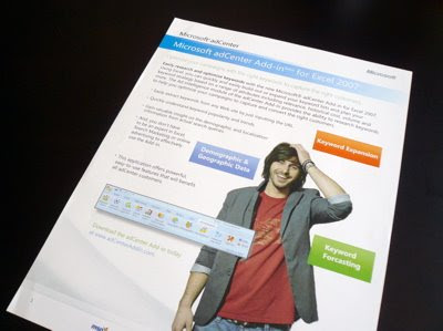 adCenter Add-in for Excel 2007 のチラシ