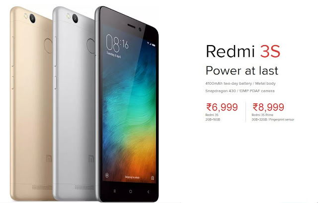 Buy Redmi 3S Prime and Redmi 3S Online-smartgenerations.com