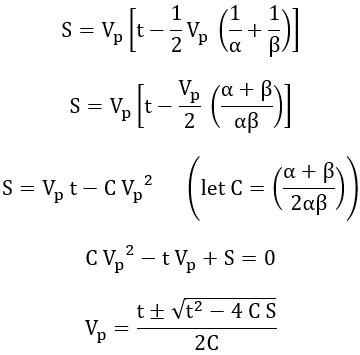 Trapezoidal Speed Time Curve