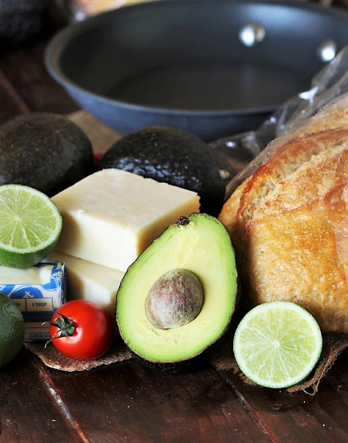 Guacamole Grilled Cheese Ingredients Image