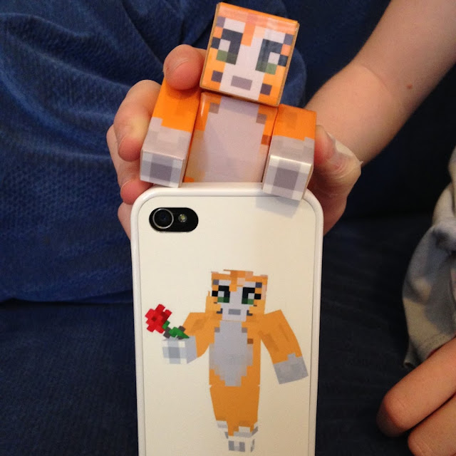 Stampy toy and stampy phone cover