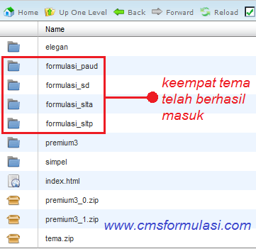 Install Template Baru Di CMS Formulasi