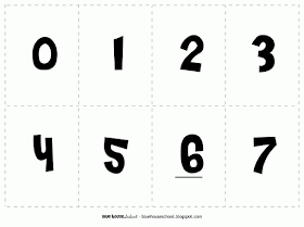 Number cards for Singapore Math 1A 6.1.1 Lesson 