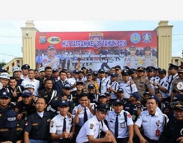 Kapoldasu Pimpin Upacara Peringatan HUT Satpam ke-38 Tahun 2019