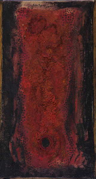 El pez, 1957, óleo sobre tela, 58.5 x 31 cms