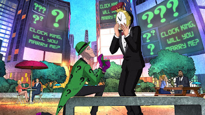 Charada e Rei Relógio, Riddler and Clock King in Harley Quinn A Very Problematic Valentine’s Day Special
