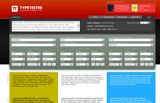 tools per confrontare fonts, caratteri, colori e sfondo per web design di siti internet