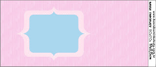 Pink and Light Blue: Free Printable Candy Bar Labels.