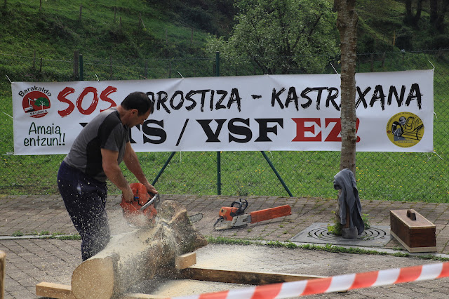 romería en Gorostiza contra la VSF