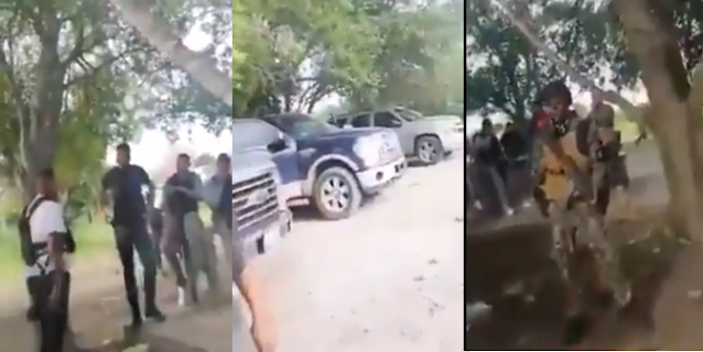 Video: Como vulgares rateros de medio pelo, Sicarios del Cártel del Noreste se graban en el monte con los vehículos y cosas robadas en la Carretera de N. Laredo- Monterrey