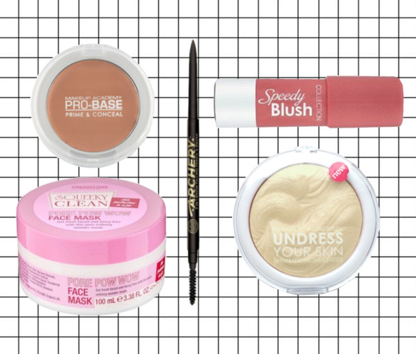 MUA, soap & glory, brow archery, collection, blush, highlighter, squeeky clean, beauty, wishlist, polyvore