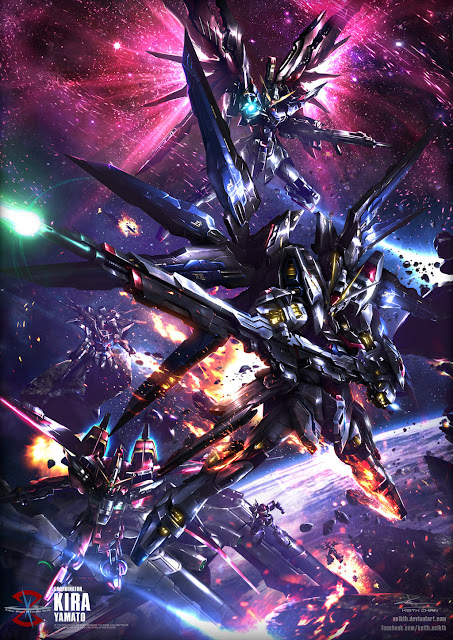  yang mengagumkan berikut ini yakni karya dari seorang pengguna akun  Digital Artwork Gundam yang mengagumkan karya Xeikth