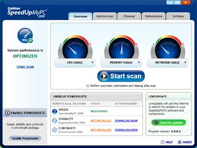 SpeedUpMyPC2009 9 SpeedUpMyPC 2009 v4.1.0.1 