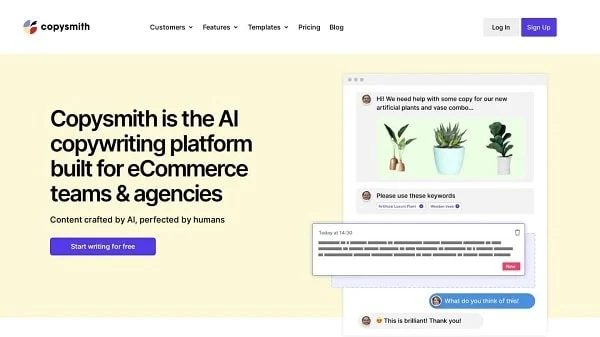 Copy AI vs Copysmith AI Copywriting Tool Comparison