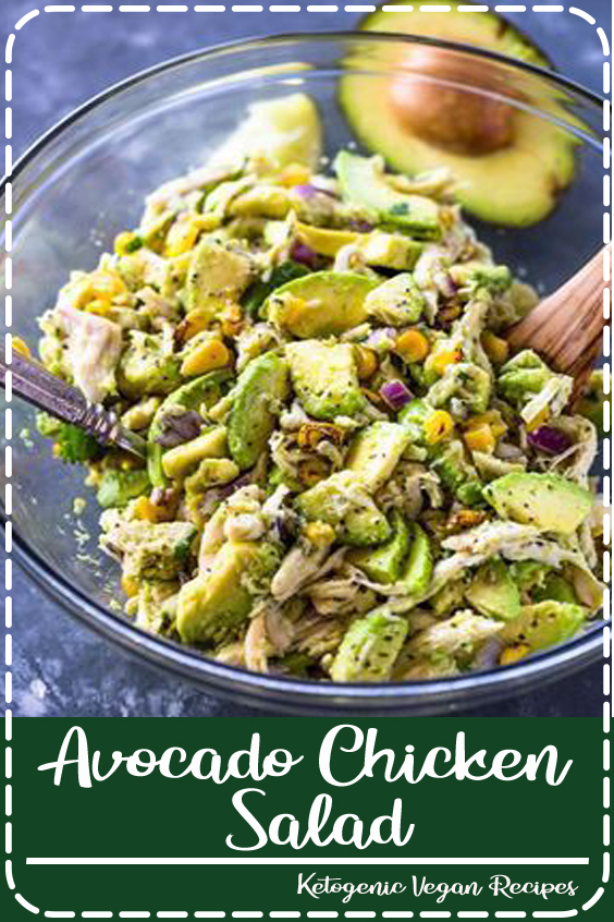 Take chicken salad to a new level with the addition of avocado. This naturally creamy chicken and avocado salad is healthy and contains no mayo or sour cream. Ever since I tried avocado in a grilled