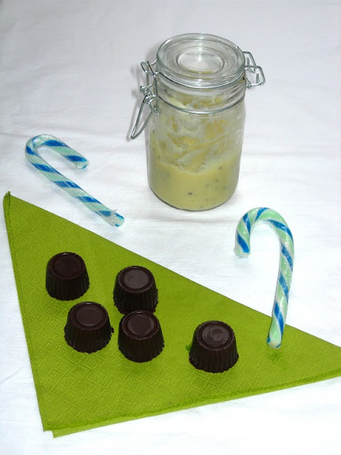 Bombones de chocolate y kiwi (sin gluten)