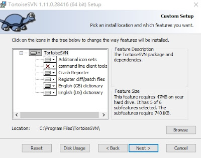 TortoiseSVN 下載安裝 Win 10