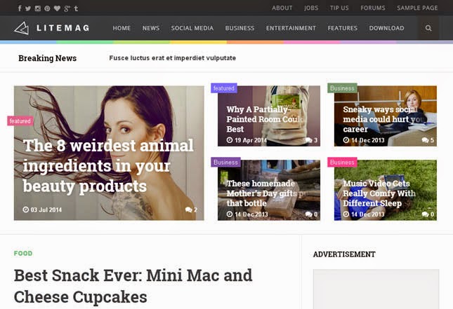 LiteMag Responsive Blogger Template