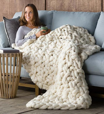 Chunky Knit Peruvian Wool Throw