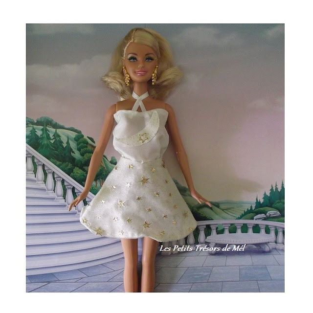 Robe fée des rêves cousue à la main pour Barbie.