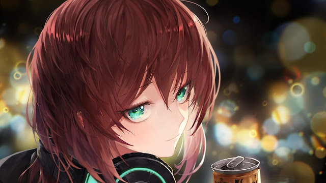 Anime Green Eyes Desktop Wallpaper