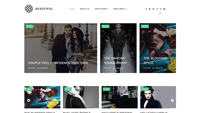 Beautiful - Blogger Template