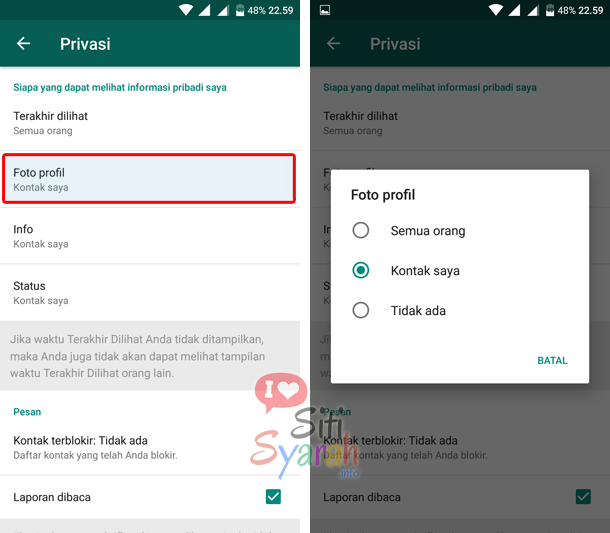 Photo Profil Whatsapp Tidak Terlihat Tidak Muncul 