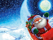 Funny Santa Wallpapers (funny santa sleighing)