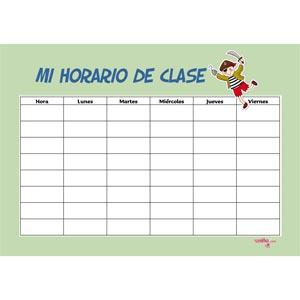 Horario escolar de pirata