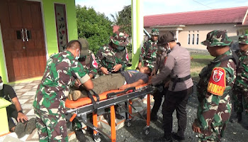 Kodim 1022/Tanah Bumbu Gelar Latihan Aplikasi Penaggulangan Bencana