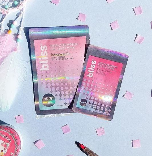 Bliss Holographic Hangover Sheet Mask with electrolytes