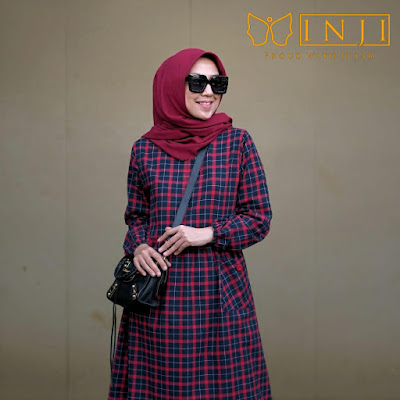 FREYA TUNIK BY INJI - BUTIK BUSANA MUSLIM TERBESAR DAN TERLENGKAP