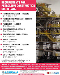 Petroleum Construction Gulf jobs walkin text image